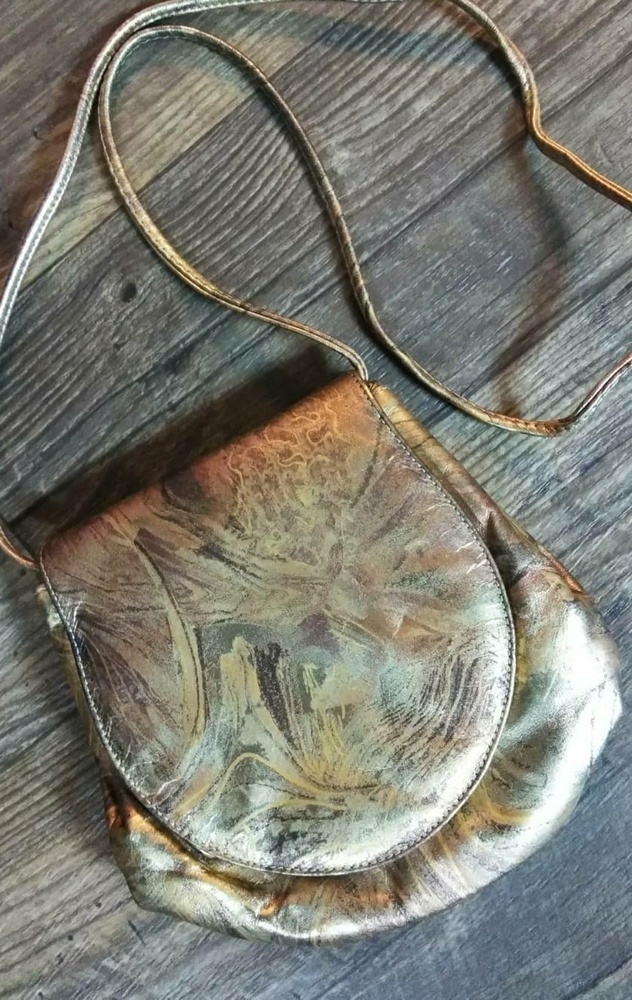 80's Metallic Art crossbody purse